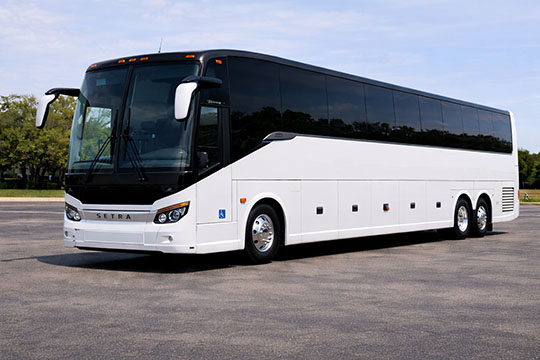 56-passenger charter bus available for charter in Kent, WA